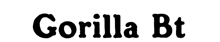 Gorilla BT Font Download Free
